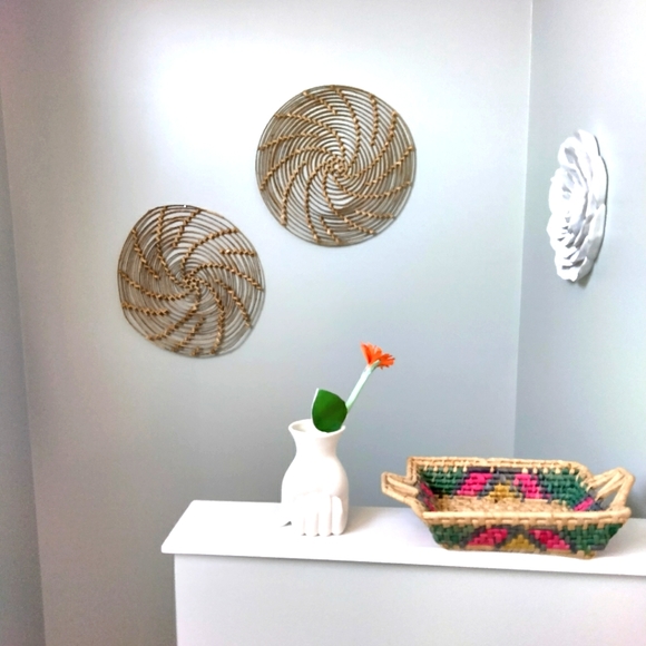 Vintage Wall Decor Vintage Wicker Wall Art Poshmark